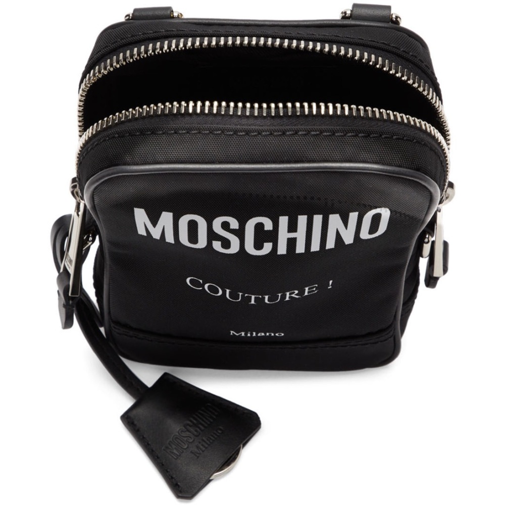 MOSCHINO BLACK COUTURE MESSENGER BAG ❤️❤️❤️SOLD❤️ - Picture 5 of 14